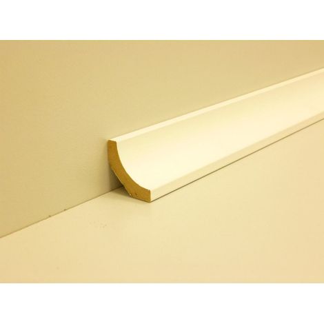 B.S. Bauprogramm Hohlkehlleiste 250 cm 24 x 24 mm weiß Leisten