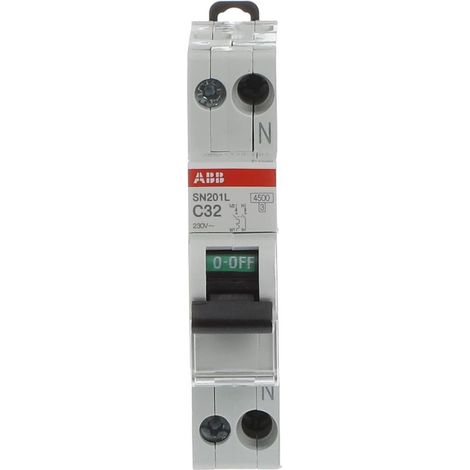 ABB SN201LC32 - Magnetotermico ABB SN201 L 1P+N C32 4500A System pro M
