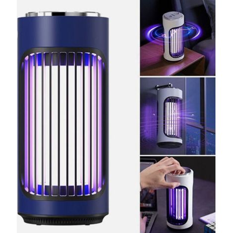 Anti Moustiques- Destruction par Choc Electrique - Couverture 360° - Recharge USB - Posable/Suspendu (1/5)