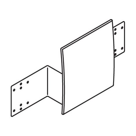 HEWI 950.51.90090 92 Rückenstütze Metall, pulverbeschichtet, Rückenpolster aus Polyamid, Achsmaß 650 bis 700 mm verstellbar, T: 150 mm, Montage an Stützklappgriffen oder Wandstützgriffen 950.50...., i (1/2)