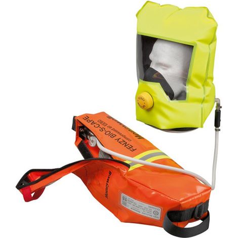 Máscara BIO-S-CAPE de aire comprimido con cilindro de acero 3 LT