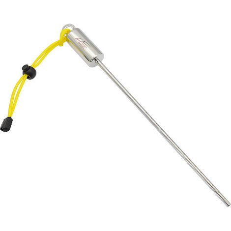 Cloche de plongée/grattoir à bouteille/sonde sous-marine en acier inoxydable 316 avec graduation et fonction d'auto-sondage, dragonne incluse - Jaune - (1/4)