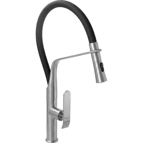 KITCHEN FAUCET REA CASTOR BRUSH STEEL