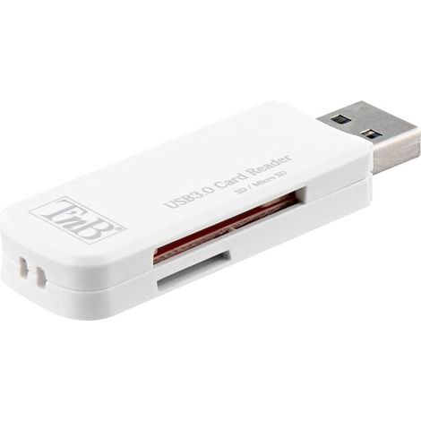 Lector de Tarjetas Externo TNB Mini USB 3.0 Blanco