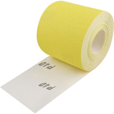 Schleifpapier Rolle 93mm 10m Quarzsand Körnung 40 10 Meter Körnung 40 (1/5)