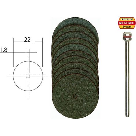 Dischi da taglio in ossido di alluminio Ø22 - PROXXON - 28810