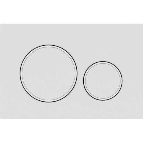Plaque de commande double Geberit Sigma01 : blanc alpin (115.770.11.10) (1/4)