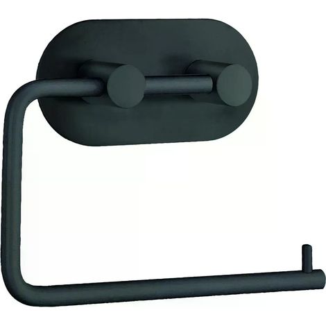 Smedbo Design Toilettenpapierhalter in matt Schwarz, Selbstklebend BB1097 (1/3)