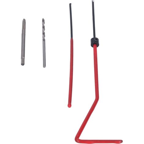 Kit de réparation de filetage métallique foret taraud insert outil de casse d'ergot restaurateur fileté M2x0.4 (1/5)