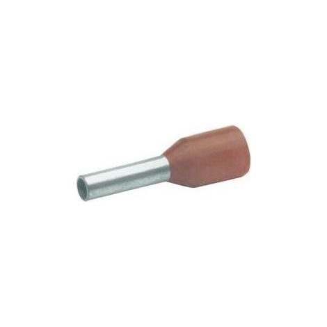 100 embouts de câblage isolés rouges 1mm² - longueur 8mm (171/8)