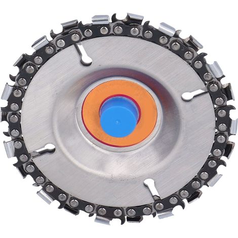 Disque scie circulaire 22 dents 4 pouces, lame acier inoxydable pour meuleuse d'angle, accessoire 14000 tr/min, orange (1/5)