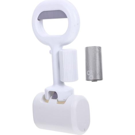 Ramasse-Crottes pour Chien avec Sacs – Pelle Pratique en Plastique Blanc pour Promenade (1/4)