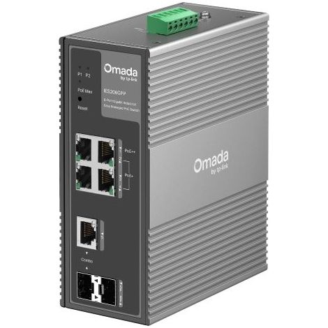 TP-Link IES206GPP switch di rete Gestito Gigabit Ethernet Supporto Power over Ethernet PoE Nero