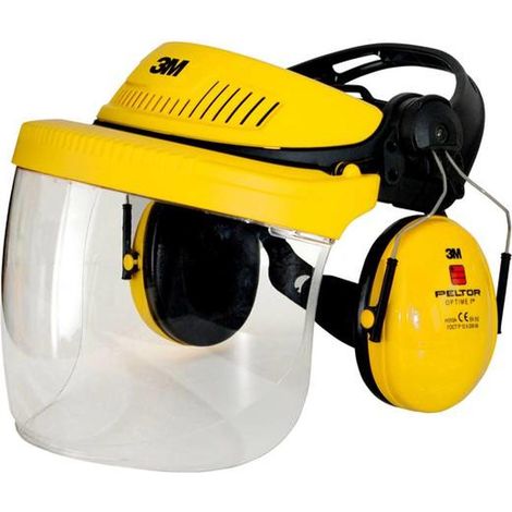 [NEUWERTIG] 3 M 7100029146 Forstschutzhelm G500 Mit Integriertem Klarsichtvisier Orange B-Ware