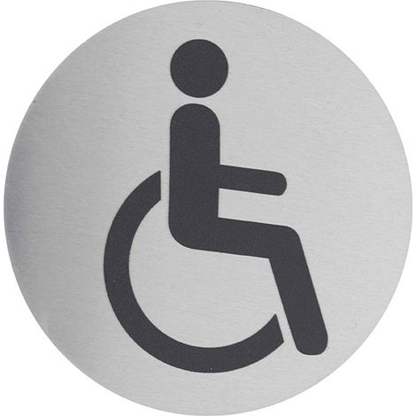 Disco segnaletico ø 80 mm disabili con adesivo - THIRARD (1/3)
