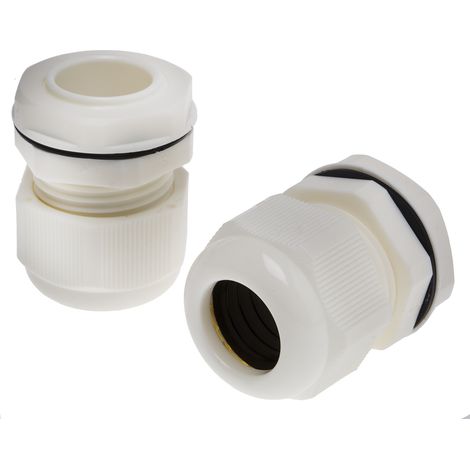 Presse-étoupe M25 en Nylon 66 pour câble de 13mm à 18mm, avec contre-écrous, IP68 ( Prix pour Paquet de 10 )