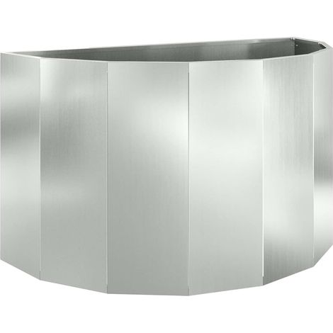 Maison Exclusive - Fioriera Argento 90 x 45 x 50 cm Acciaio zincato