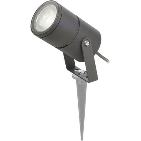 Lampada proiettore FOX esterno grigio antracite  230V LED 9W 120° IP65  3000K