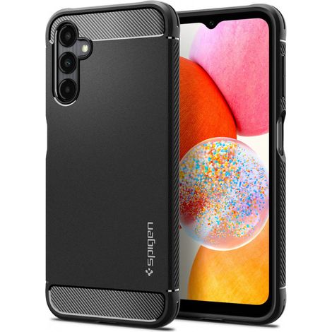 Casque Spigen Rugged Armor Galaxy A14 4G/LTE noir mat