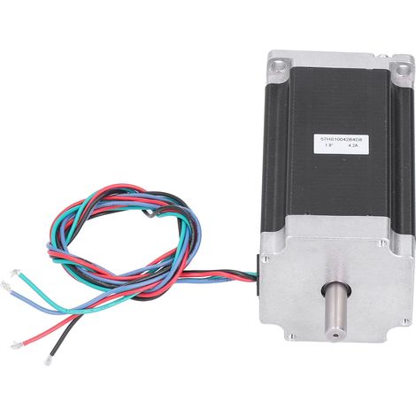 Moteur pas à pas 57, 2,5 Nm, 4 fils, arbre de 8 mm, accessoires pour fraiseuse et tour CNC, 24 V, 4,2 A, 57HS10042B4D8, double arbre (1/5)