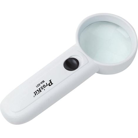 Lupa De Mano 3-5 Aumentos Y Luz Led  MA-021