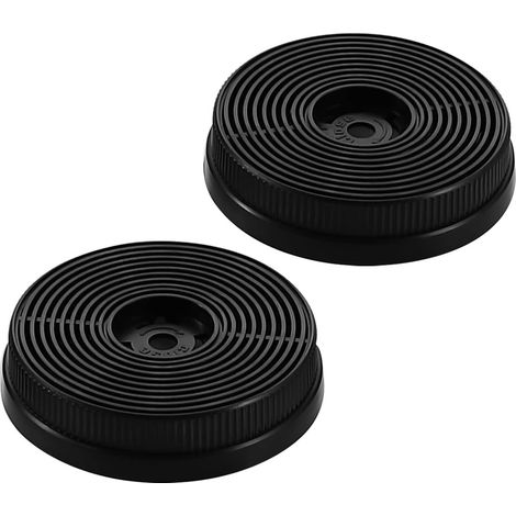 Lot de 2 Filtres à Charbon Actif pour Hotte Aspirante, CF-S, 109mm, pour Hotte Replacement Filtre (1 paire) (1/5)