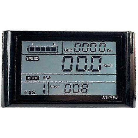 Écran LCD SW900 pour vélos électriques - compteur de vitesse et panneau de commande étanches 24-72 V (1/5)