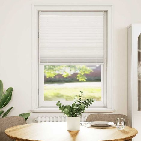 Store plissé occultant 70×125 cm Blanc (1/5)
