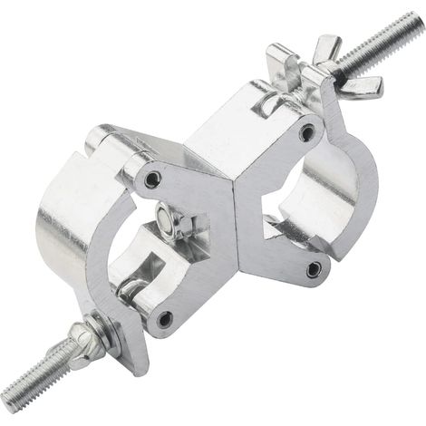 Colliers de Serrage Pivotants Pour éclairage, Pince de Serrage Pour Poteau Lumineux, Libération Rapide - Double tête Pivotante, Support de Montage de 30 à 35 mm (1/5)