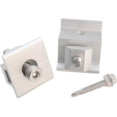 Kit de Montage de Panneau Solaire de 12 cm, Support de Panneau Solaire réglable, Centrale de Balcon, écrou en T, Rai (1/5)