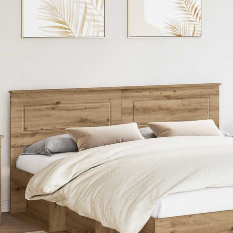vidaXL Tête de lit Chêne artisanal Bois d'ingénierie (1/5)