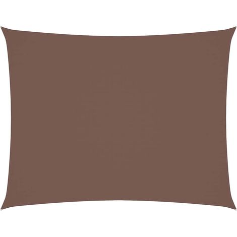 Maison Exclusive - Toldo de vela rectangular tela Oxford marrón 3 (1/5)