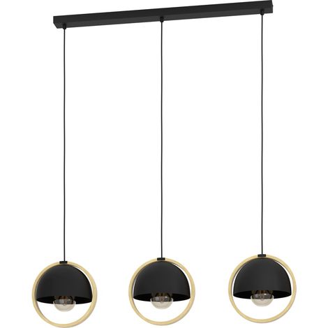 Lampe pendante scandinave Callow 3x E27 - Ø 23cm - 43756