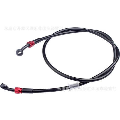 Motorcycle Teflon aluminum alloy fisheye disc brake hydraulic brake hose brake oil circuit clutch oil pipe AN3 (1/5)