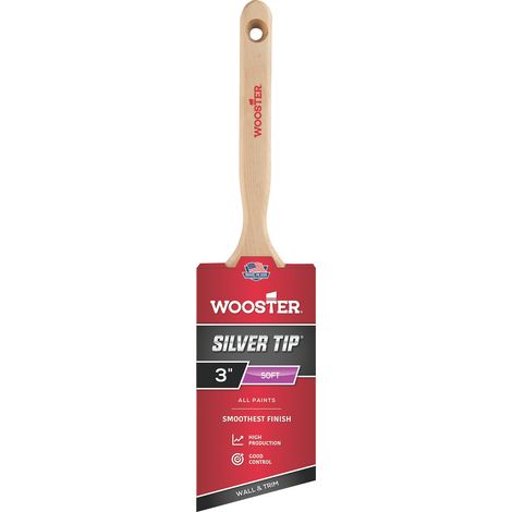 Wooster Silver Tip - Angle Sash - Wall and Trim Paint Brush - 3 Inch