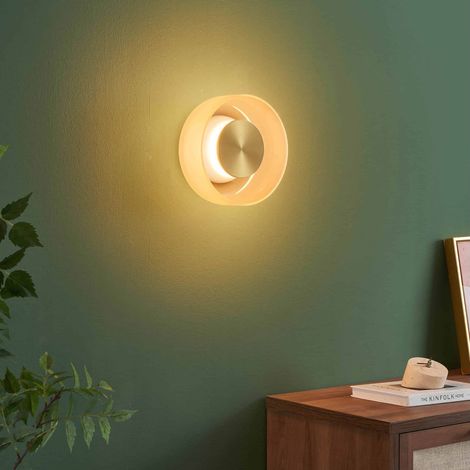 Moderne LED-Wand- oder Deckenleuchte mit bernsteinfarbenem Glas 6 W – Inaya (1/5)