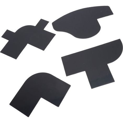 4 cartes de retouche pour barbier : lignes droites et courbes, remplissage de la ligne des cheveux, gabarit multifonctionnel pour la mise en forme de la barbe (1/5)