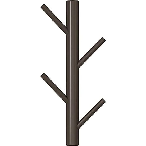 Wandgarderobe aus Holz – Ast-Design – Modern – Vertikale Wandmontage – Für Hüte – Dekorativ – Kaffeebraun (1/5)