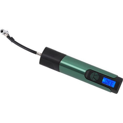 Mini pompe à air portative rechargeable avec batterie intégrée, gonfleur électrique intelligent 2-en-1 pour voiture et maison, écran LED, lampe, adaptée aux pneus auto, moto, vélo et ballons. (1/5)