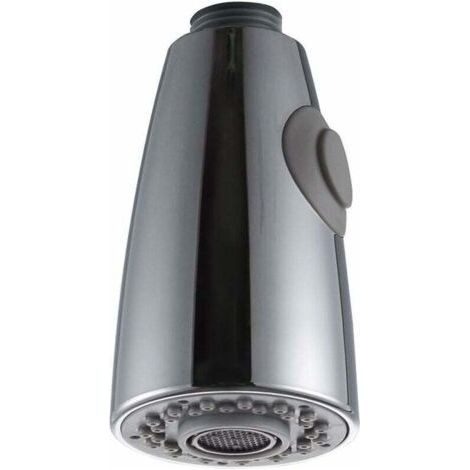 Deux Fonctions Robinet Cuisine Remplacement Extractible pour Douchette Evier Cuisine tête de pulvérisation en chrome 1/2" L'interface