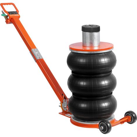 Crick pneumatique 5 tonnes pour berlines SUV et pick-ups 11 000 lb avec colonne réglable et patin en caoutchouc robuste. (1/5)