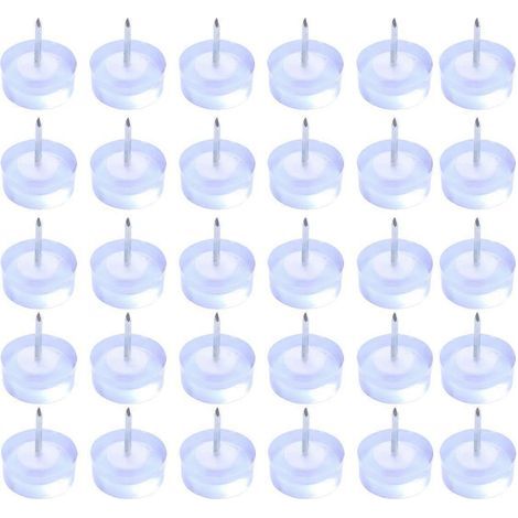 30 clous décoratifs en nylon pour meubles, 10 x 20 mm, pour canapés et autres meubles. (1/3)