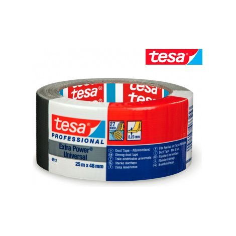 Cinta Americana Negra 25m x 48mm 4612 Tesa