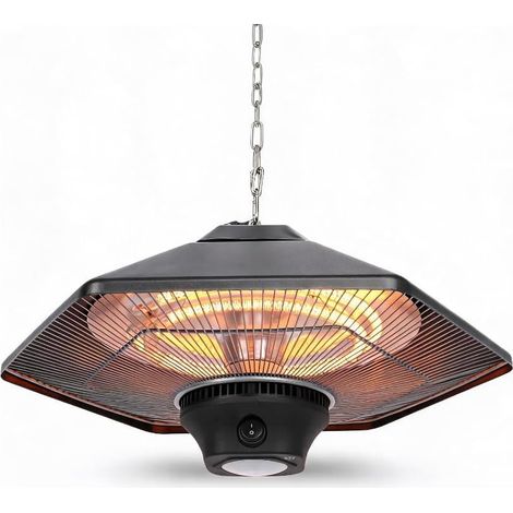 IDEALHOUSE Chauffage plafond tube fibre carbone 2000W alliage aluminium norme européenne (1/2)