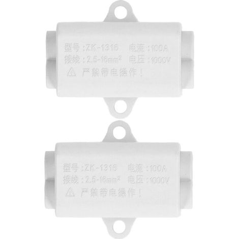 2 Pièces Connecteur Fil Type T Borne à Vis Bloc de Jonction Kit 1000V 100A ZK‑1316 (1/5)