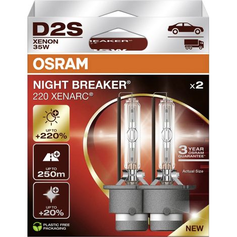 Osram Automotive 66240XN2-2HB Xenon Leuchtmittel XENARC NIGHT BREAKER® 220 D2S 35 W 85 V