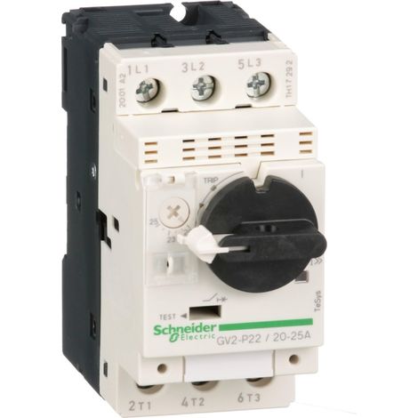 Interruptor automático para motor TeSys Deca 3P 11kW 20-25A GV2P22