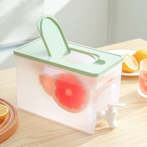 Distributeur De Boissons - Carafe Réfrigérateur 4 L - Avec Robinet Et Filtre Amovible - Pour Jus Limonade Thé Glacé - 1 Pièce (1/5)