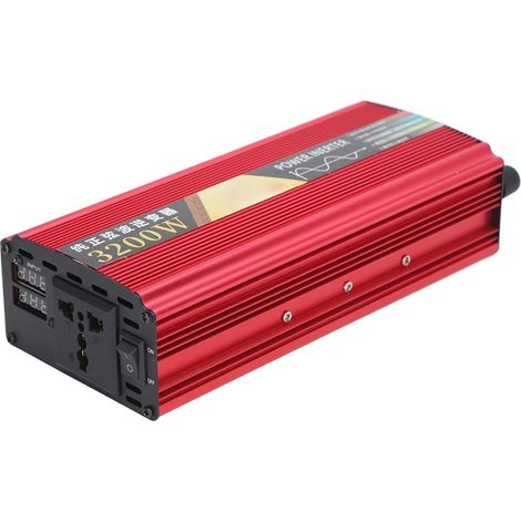 3200-W-Sinus-Solarwechselrichter mit Lüfter, DC 12 V auf AC 220 V, Solar-Außenwechselrichter für Autos (1/5)