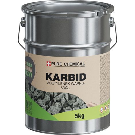 Calciumcarbid - 5 kg - 99,9% Reinheit - sicheres Metall-Behältnis - vielseitige Anwendung